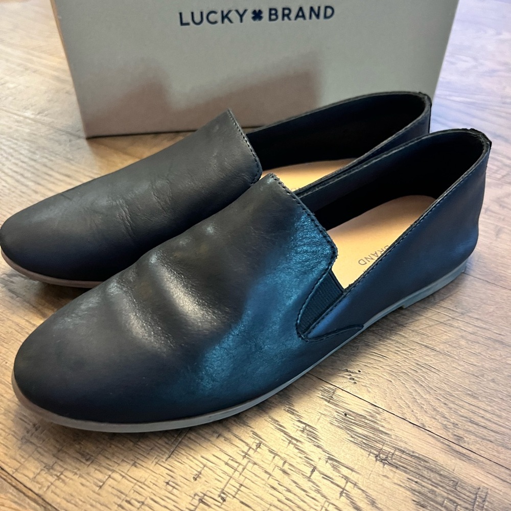 Lucky Brand Women’s Black Slip-On Loafers